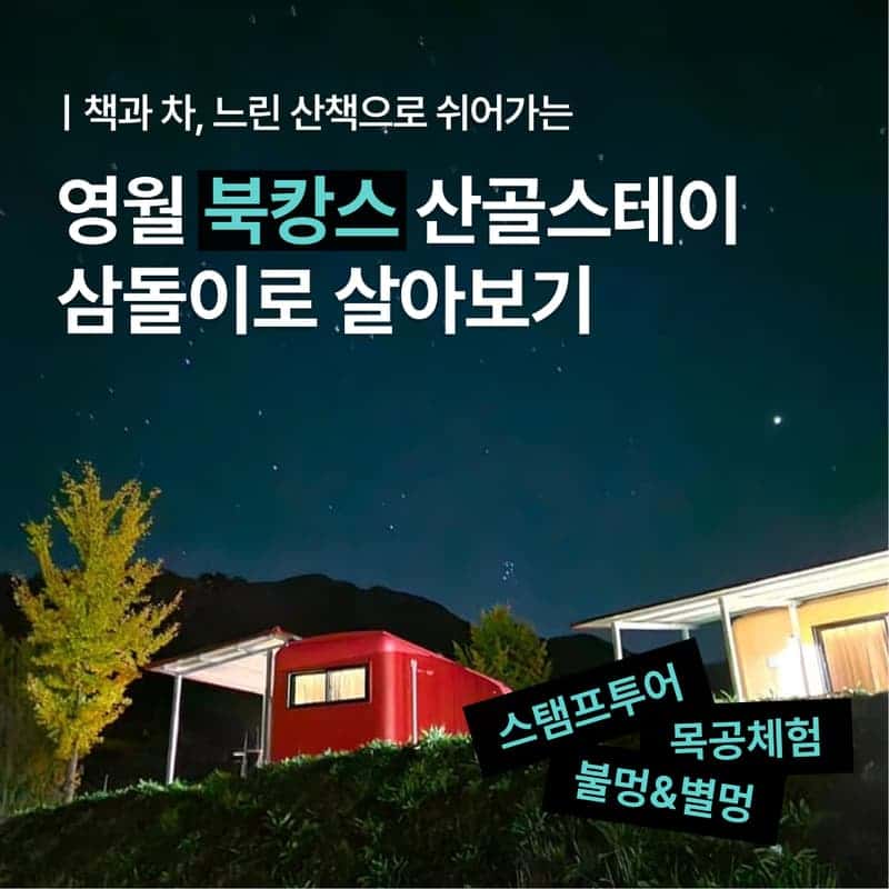 [영월/숙박] 책과 차, 느린 산책으로 쉬어가는 산골 스테이 '삼돌이로 살아보기' 🍵📗