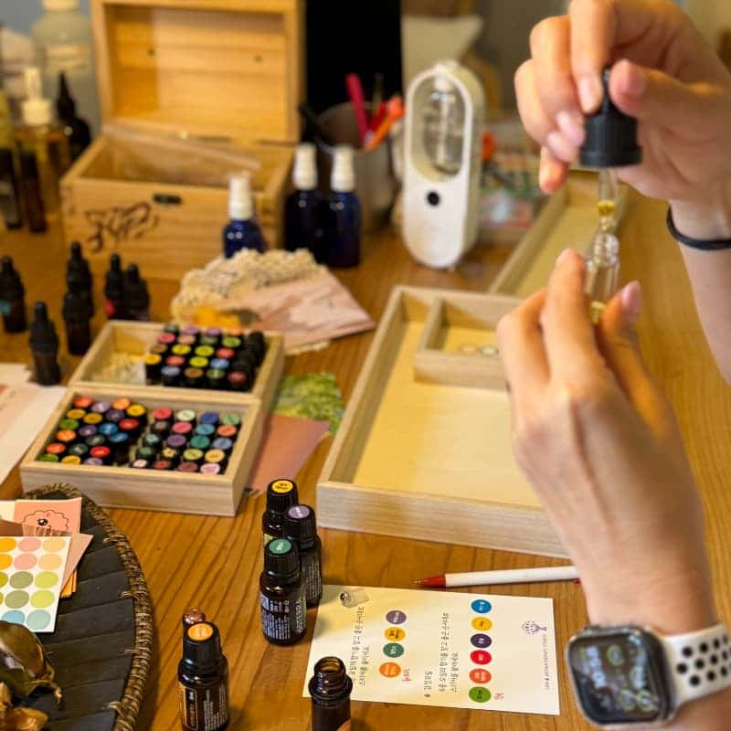 제주 삼달리 감귤밭에서 감정오일 아로마테라피 워크숍 