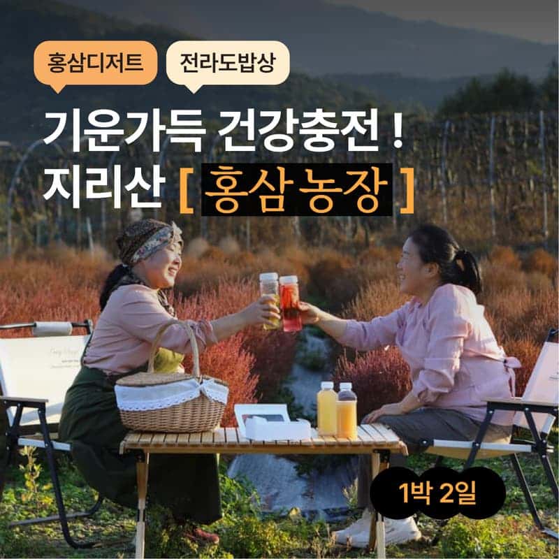 [남원/1박] 지리산 600고지 홍삼 농장 정가네 ㅣ 홍삼디저트+전라도밥상 🫚🏔️