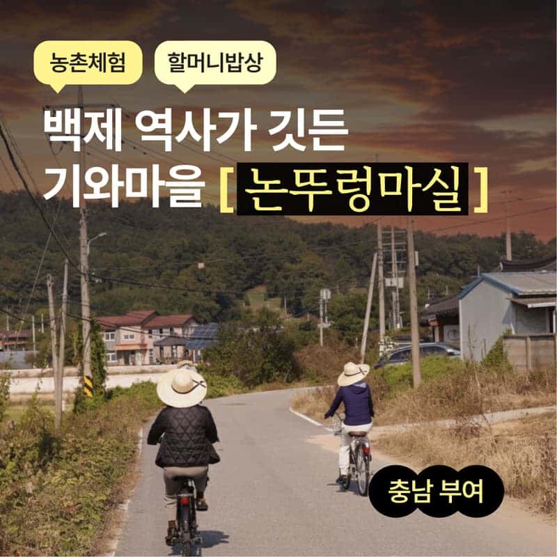 [부여/1박] 논뚜렁마실 ㅣ 할머니 밥상 2끼와 농촌체험 🌾